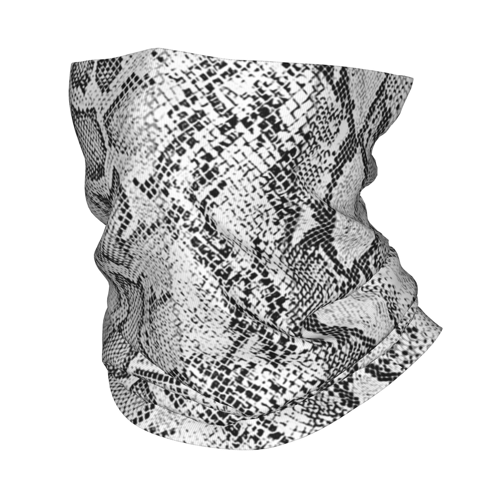Bandana Blank White - Bandana con motivo pelle di serpente