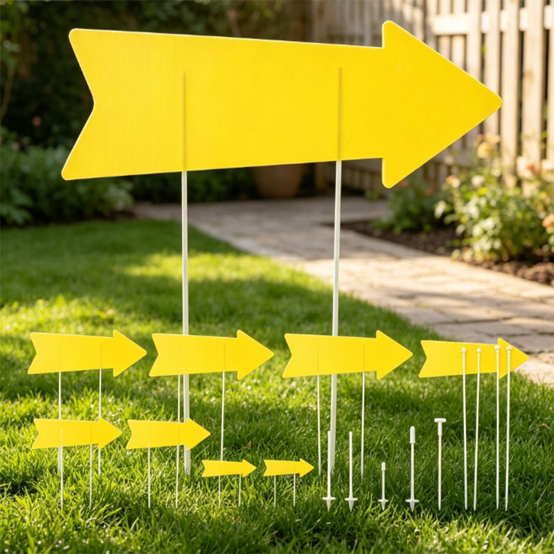 Yard Sign Blank - 10 pezzi di cartelli a forma