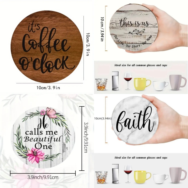 Set di 6 Sottobicchieri Artist - Coaster Sublimation Blank recensione e prezzo