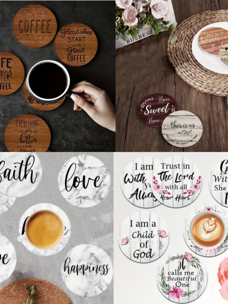 Set di 6 Sottobicchieri Artist - Coaster Sublimation Blank recensione e prezzo